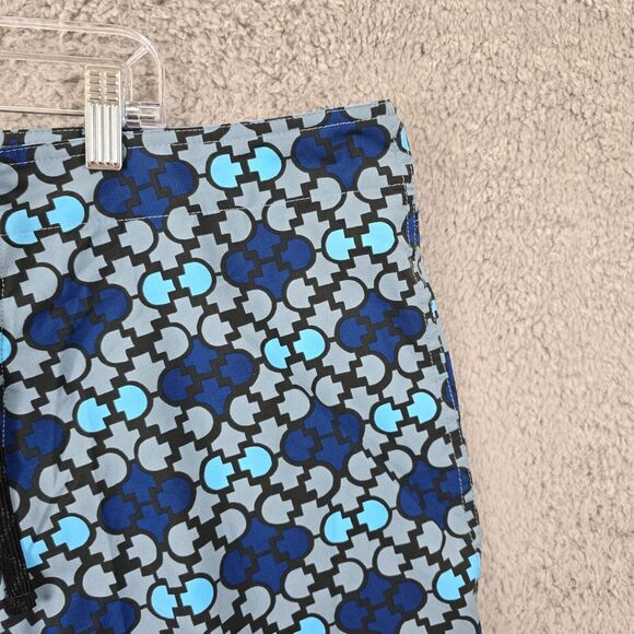 Patagonia Board Shorts Men's Geometric Blue Side Zip Pocket Lightweight Size 40 - Picture 4 of 13